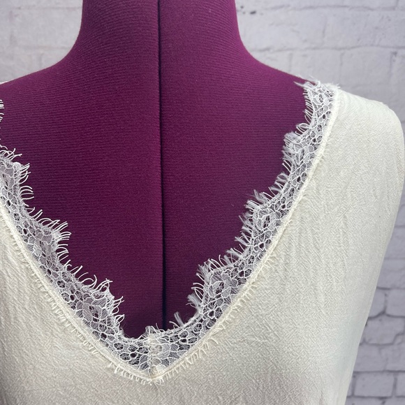 Hem & thread size large cream colored cotton dress - Picture 2 of 7